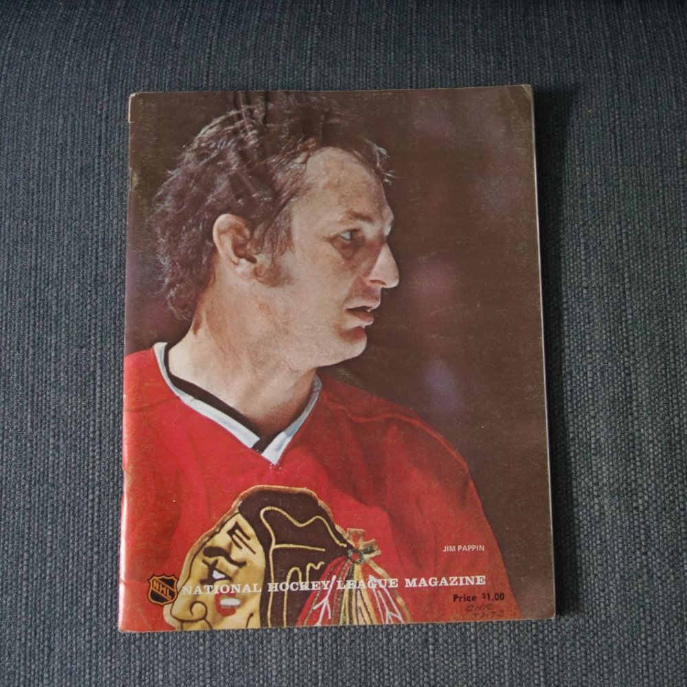 National Hockey League Magazine Chicago Black Hawks Atlanta Flames